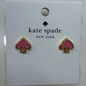 kate spade pink Everyday Spade stud earrings - NWT